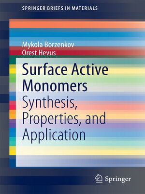 cover image of Surface Active Monomers